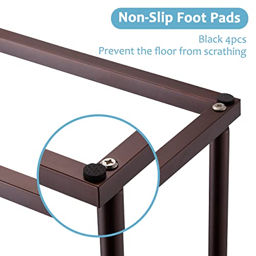 Free Standing Towel Rack, 2 Tier Oil Rubbed Bronze Tall Towel Racks For Bathroom Floor Outdoor Poolside, Stainless Steel Towel Drying Rack, Decluttr #TOP5