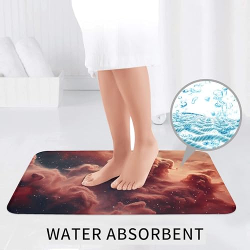 Tapis de salle de bain antidérapants rectangulaire en U et O Quantum Nebula - 7