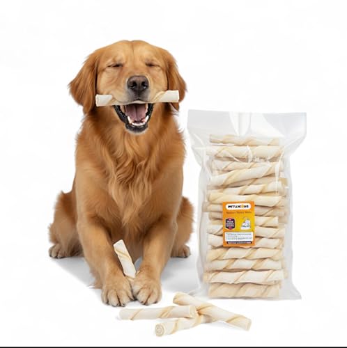 Image of Petlicious & More 100% Natural Rawhide Sticks 500 Gm for Adult Dogs