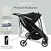 SASHA'S Rain and Wind Cover for Baby Jogger Mini GT2 All-Terrain Double Stroller, Zipper Access, Maximum Coverage, Weather Shield (Jogger not Included)