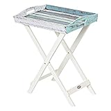 [page_title]-Deliano - abnehmbares Servier-Tablett als Beistelltisch klappbar - aus Akazienholz, Boat Shabby Look - 2-teilig