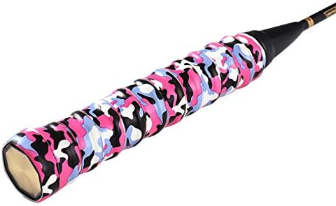 ruiycltd Multicolor Camouflage Anti-Slip Tennis Badminton Squash Ball Racket Handle Cover Strip Racket Overgrips for Anti-Slip