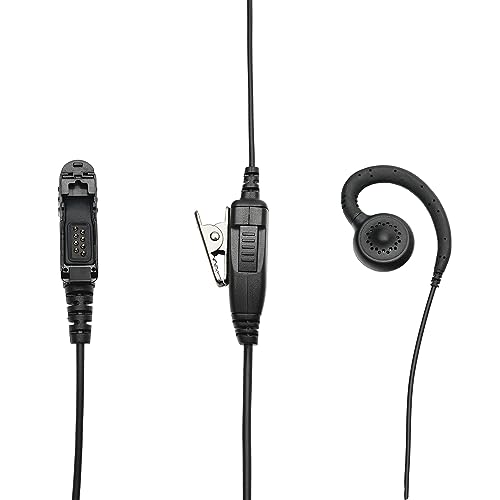 Auricular Motorola XPR3300e que no se cae con diseño cómodo en forma de C 3