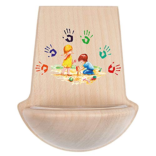 Fritz Cox® - Chaudron pour Enfants - Mains d'enfants - Bois imprimé (Marron) Cover