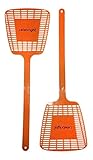 Fly Swatter - Orange - Set of 2 Swatters - Manual not Electrical - 30 Days Guarantee