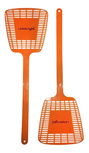Fly Swatter - Orange - Set of 2 Swatters - Manual not Electrical - 30 Days Guarantee Fly Swatter - Orange - Set of 2 Swatters - Manual not Electrical - 30 Days Guarantee