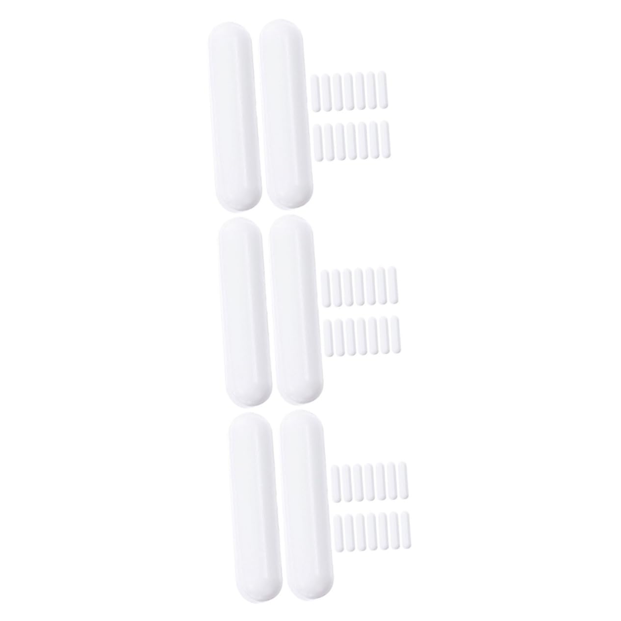 ULTECHNOVO 48 Piezas Rotor Magnético Herramienta Mezclador Barra Agitadora De Laboratorio Barra De Placa Agitadora Agitadores De Laboratorio Magnéticos Cilíndrico C8 Magnetón Ptfe