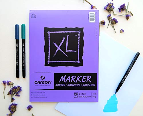 Canson XL Series Marker Paper, Foldover Pad, 9x12 inches, 100 Sheets (18lb/70g) - Artist Paper for Adults and Students by Canson - Image 3