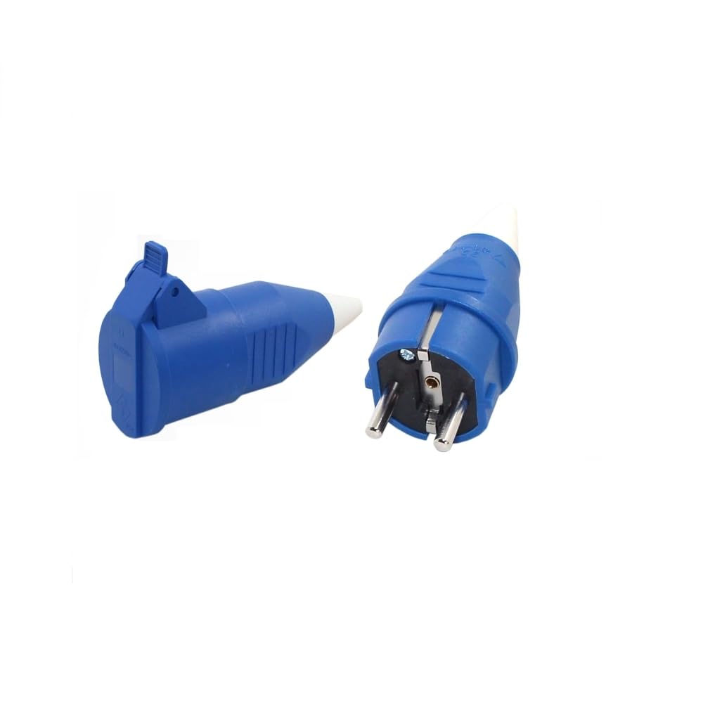 IP54 Male Female Power Plug And Socket with 2 Cores 16A 200~250V 2P Industrial Connector (4)
