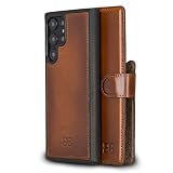 BOULETTA Wallet Case for Samsung Galaxy S22 Ultra - Leather Detachable Magnetic RFID Flip Folio Phon