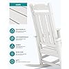 Amazon.com: SERWALL White Outdoor Rocking Chair Set of 2, HDPE Outdoor ...