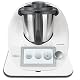 Gleitbrett für Thermomix AREA17 aus Acryl in Weiß Glänzend