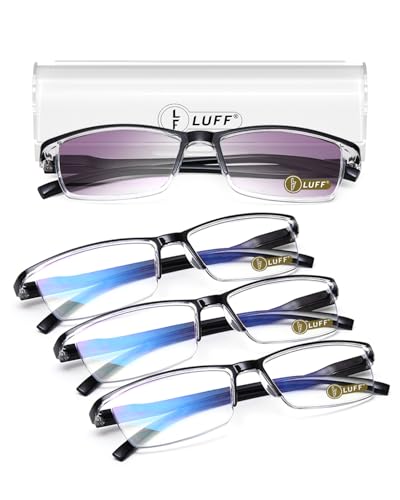 LUFF 4PCS Anti-Blu-Ray Reading Glasses (2.0X)