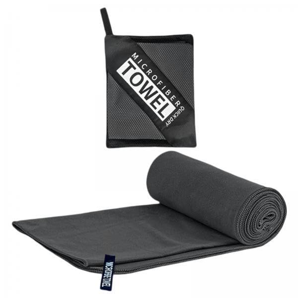 HEAVENGLOW 2xQuick Drying Towel Fast Drying Travel Towel for Outdoor Workout Dark Gray-Sporting Goods-Fitness Running & Yoga-Fitness Equipment & Gear-Gym Towels-1 Towel1 Square Mesh Bag(2 Pack)-image-15