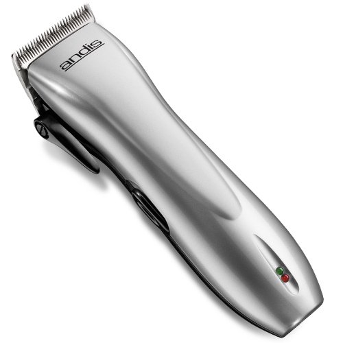 Andis DualVolt Cordless 18-Piece Hair Clipper with Adjustable Blade, Silver, Model RCC (24140)