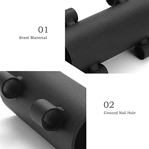 Noneea 2-Pack Tent Holder Camping Tent Pole Holder, Portable Tent Holder Tube Outdoor Reinforced Windproof Shade, Tarp Pole Holder for Camping, Fishing, Hiking