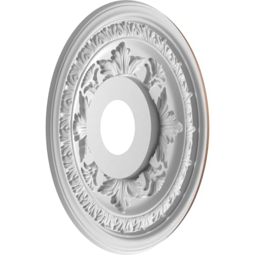 Image of Ekena Millwork 16 inchOD x 3 1 /2 inchID x 1 inchP Baltimore Thermoformed PVC Ceiling Medallion (Fits Canopies up to 6 1 /2 inch), Aged Copper