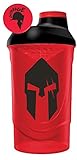 600ml Fassungsvermögen Gods Rage Shaker Wave Shaker Proteinshaker Eiweiß Protein Shaker Rot 600ml Fassungsvermögen (Spartan Rage)