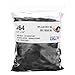 Black High Heat UV Resistant #64 Platinum Crepe Rubber Band Made in USA (3 1/2" x 1/4") Large Premium Fishing/Angler 360-390 Count (64-1lb)