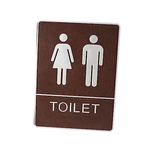 VILLCASE Modern Creative Male Female Toilet Door Sign Restroom Decor Sticker for Men Women Unique Washroom Wall Decal for Public Toilet Identification Stylish Signboard for Restroom