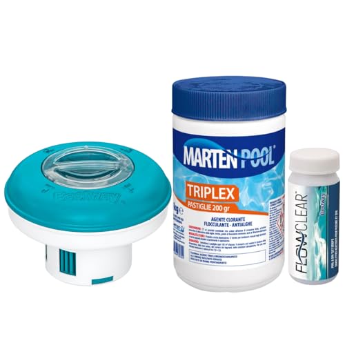 XtremepowerUS Cloratore Automatico In-Line Per Piscina - Per Piscine Fuori Terra E Interrate - Capacità 4,1 Kg, Pastiglie 3" - 2