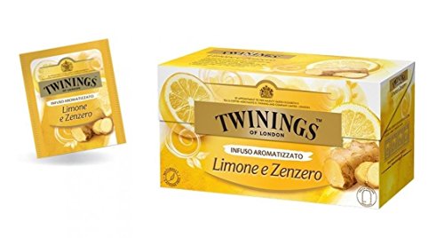 Twinings - Té de frutas (limón y jengibre), 25 bolsas de té