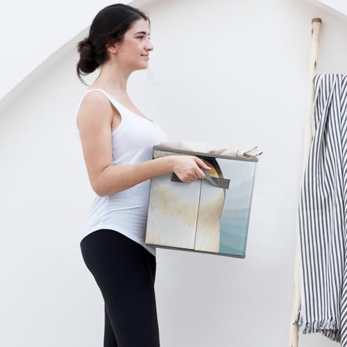 Vêtements bien rangés avec le bac pliable Antarctique à poignées - 8