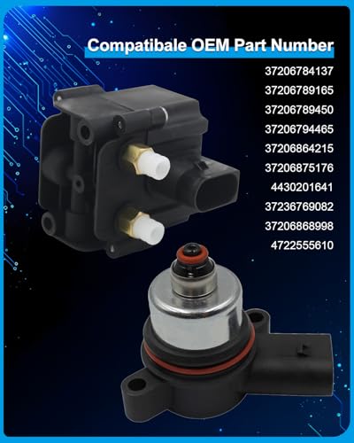 AIRSUSFAT Air Suspension Compressor Valve Block & F02 luchtmagneetventiel geschikt voor BMW F01 F02 F07 F11 X5 F15 X6 F16 Air Ride magneetklep 37206789450 37206784137