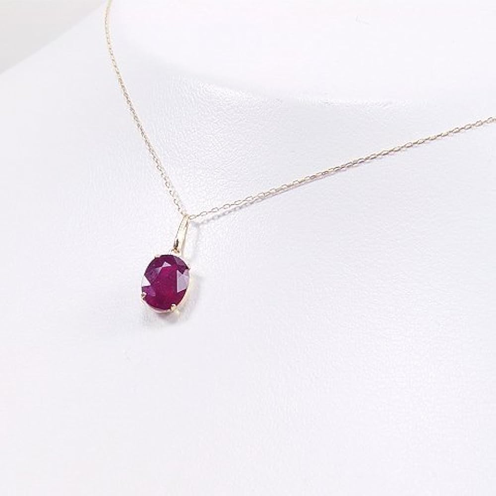 K18 (18金) ルビー ペンダント ネックレス ・大粒約1.20カラット Amazon | [あなたと私の宝石箱] K18 (18金) ルビー ペンダント