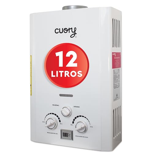 Recopilación y reviews de Costo de boiler de paso del mes. 32 CUORY Calentador De Agua Para Hogar Instantáneo Para Regadera Gas LP | Perillas Reguladoras | Ahorro De Hasta un 80% De Gas | 12 Litros Por Minuto