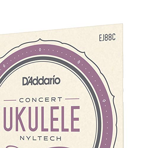 Image of D'Addario Concert Ukulele Strings, Nyltech, EJ88C, 4-String Set, Pack of 1