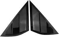 Vista 10 de MACHSWON 2 fundas para rejillas de ventana lateral trasera para Mustang Mach-E 2021-2022 (negro de fibra de carbono)