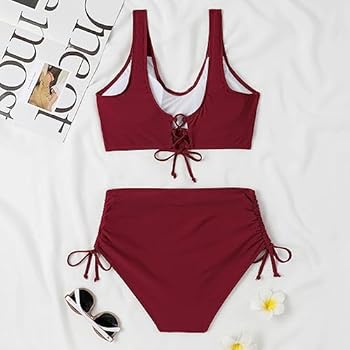 Evolyline Sexy push-up bikini voor dames, set met cups, hoge taille