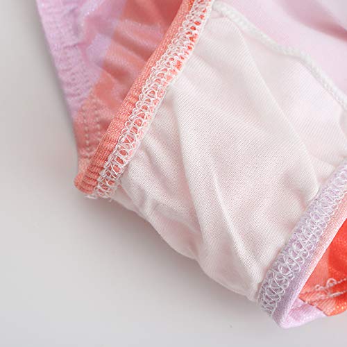 No/A Nxmaoyi Girls Gymnastics Leotards Sparkling Dance Clothes Sportswear 5-14 Years Old (Orange, 9-10 Years) #TOP4