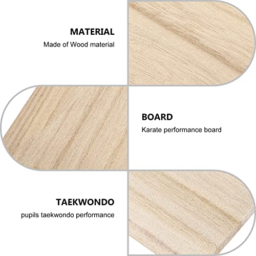 Garneck 10Pcs Wood Breaking Board Rebreakable Boards Taekwondo Karate Boards Practice Board Boxing Equipment Training Boards For Kids Adults #TOP3