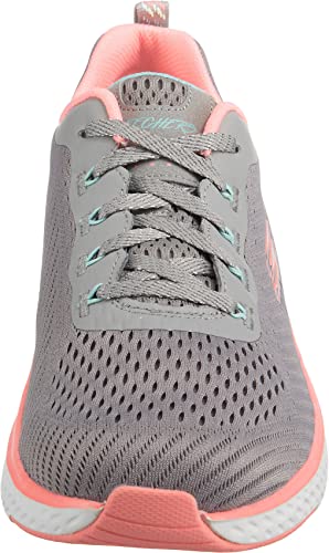 Skechers Skechers Solar Fuse Cosmic View, Women's Low-Top Trainers, Grey (Gray Mesh/Pink & Mint Trim Gypk), 4.5 UK (37.5 EU)