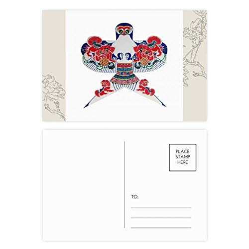 Carte postale de culture traditionnelle chinoise cerf-volant lot de 20 cartes multicolores DIYthinker