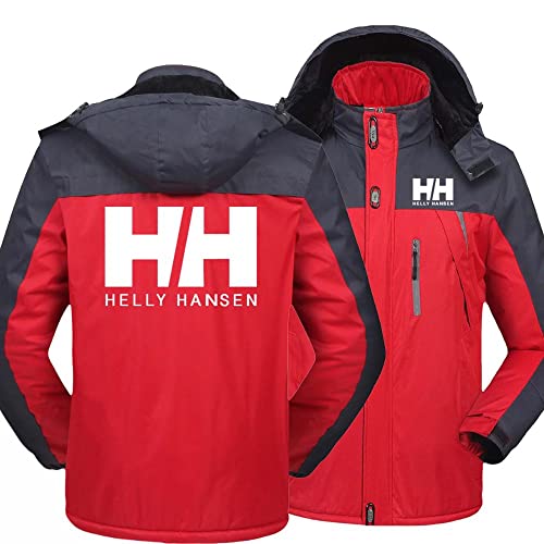Jaquetas impermeáveis com capuz masculinas para H/H Jaqueta de esqui impressa Windbreaker Winter Swe
