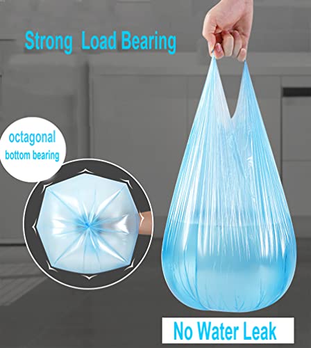 4 Gallon Bathroom Trash Bags, 4 Rolls/100 Counts Small Handles Garbage Bags For Office, Bathroom Wastebasket Waste Bin Colorful Portable Rubbish Bags (Mixed Color 100 Counts) #TOP5