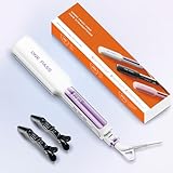 Faszin Professional Hair Straighteners, 42mm Wide-Plate Titanium Negative Ion Flat Iron, 30s Rapid Heating, Real-time Temperature Display, 11 Adjustable Temperature Levels (130-230℃)-White - Image 9