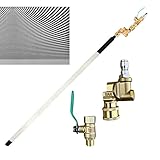 Kühlerreinigungswerkzeug – Hochdruckdüse, Edelstahllanze, Gerader Stab Mit Verlängerter Reichweite | 4500 PSI Hochdruckreiniger-Aufsatz Für ATV-Reparaturwerkstatt, Anhänger, Wohnmobil, Marine, Garage,