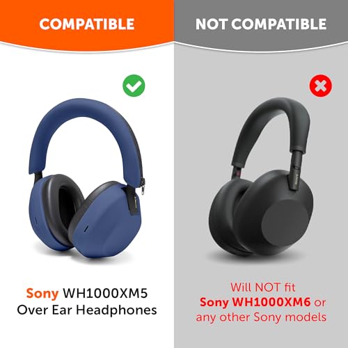 Coque Sony WH1000XM5 Wicked Cushions silicone bleu - 2