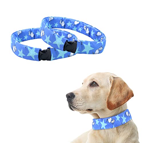 2 Dog Collar Covers for All Length Less Than 27 Collar Scrunchie Decorate Old Worn Collars Protect New One Affordable Stylish