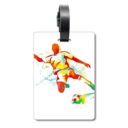 Étiquette de valise foot pour sac de sport enfant
