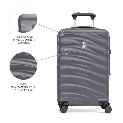 Image of Travelpro Maxlite Air V2 Hardside Expandable Carry on Luggage, 8 Spinner Wheels, Lightweight Hard Shell Suitcase, TSA lock, Shadow Grey, Carry On 20-Inch
