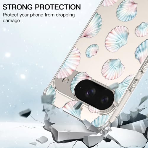 Coque Google Pixel 9 coquillages transparente design été mince - 5