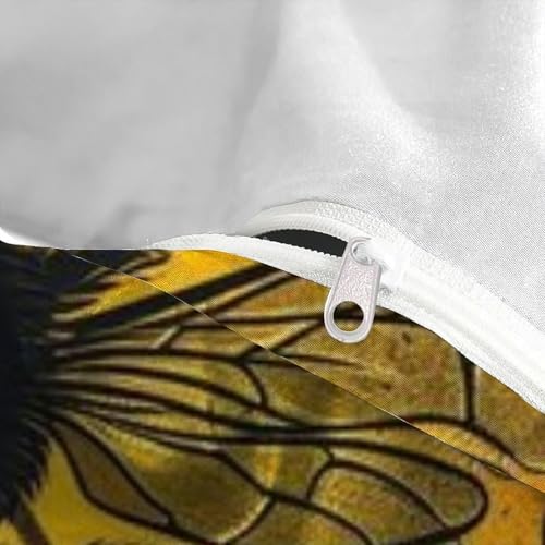 Housse de couette animaux imprimé 3D lavable repassage facile