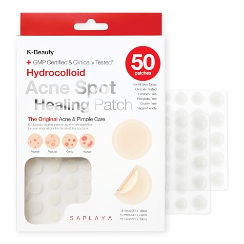 Saplaya K-Beauty Ance Care Hydrocolloid Patches For Acne Pimple Care 100% Hydrocolloid Acne Spot Healing Patch