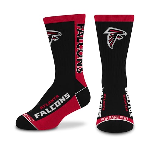 Image of For Bare Feet NFL Unisex Kids Nfl Mvp Crew Sock Youth