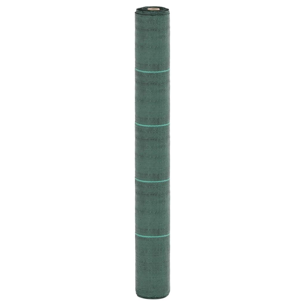 Włóknina przeciw chwastom, zielona, 1 x 50 m, włóknina ogrodowa PP, odporna na działanie promieni UV, do ochrony przed chwastami i przykrycia podłoża, 60 g/m², włóknina do pielęgnacji ogrodu